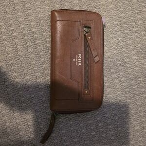 Fossil Brown Leather Women's Wallet